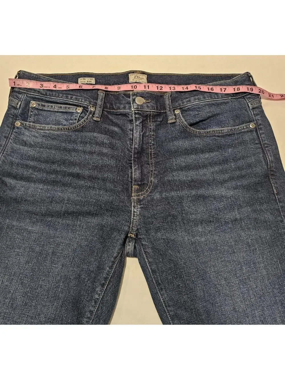 J Crew Men's Blue Denim Jeans Size W35 L32 Style 484